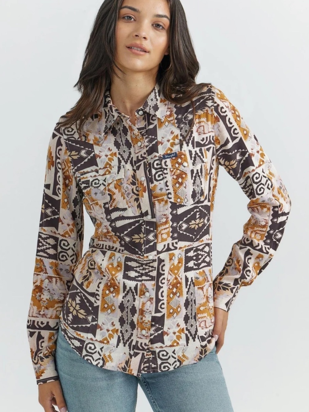 Wrangler Retro Punchy Snap Top